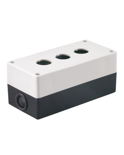 Корпус КП103 для кнопок 3 места белый (BKP10-3-K01). Корпус для кнопочных постов. IEK в Белгороде