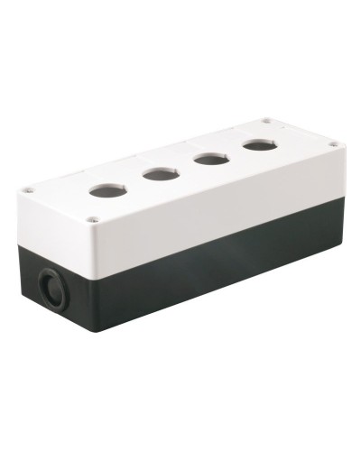 Корпус КП104 для кнопок 4 места белый (BKP10-4-K01). Корпус для кнопочных постов. IEK в Белгороде