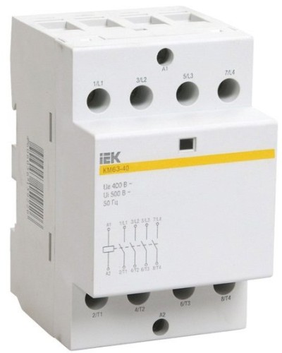 Контактор модульный КМ63-40 AC/DC (MKK21-63-40). Контактор модульный. IEK в Белгороде