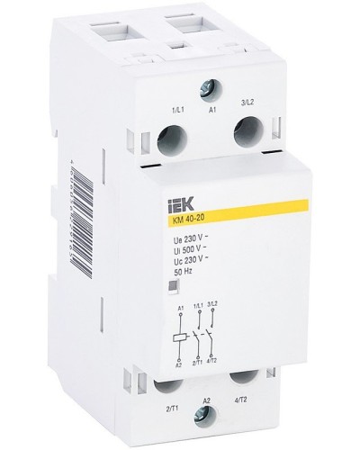Контактор модульный КМ40-20 AC (MKK11-40-20). Контактор модульный. IEK в Белгороде