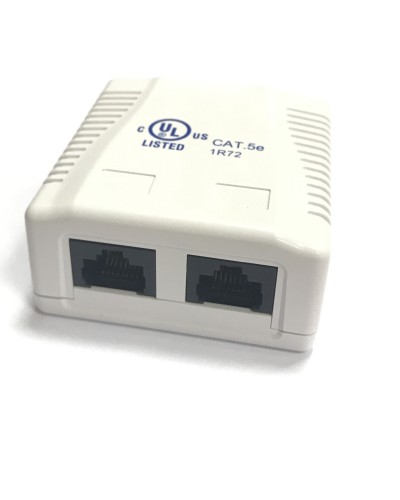 RJ-45-2 (8P8C) CAT5e, 2 выхода (LISTED) компьютерная розетка: Розетка компьютерная 2 выхода в Белгороде