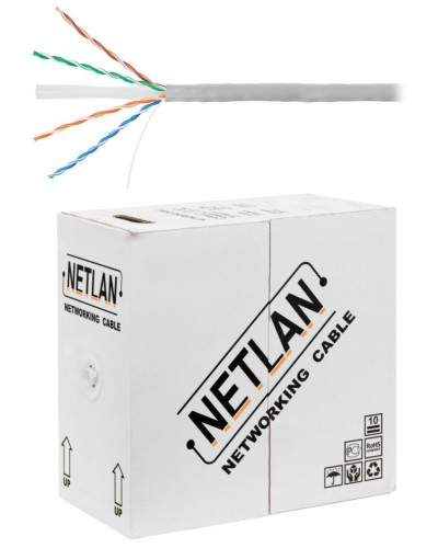 U/UTP 4pair, Cat6, Solid, In, PVC (EC-UU004-6-PVC-GY). Кабель «витая пара» (LAN) для структурированных систем связи. NETLAN в Белгороде