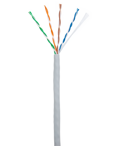 U/UTP 4pair, Cat5e, In, PVC (CCA-UU004-5E-PVC-GY). Кабель «витая пара» (LAN) для структурированных систем связи. NETLAN в Белгороде