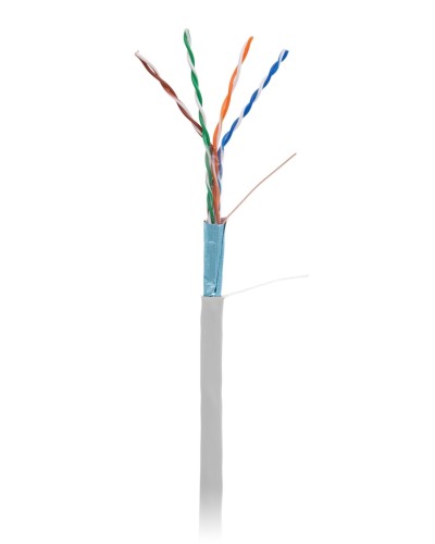 F/UTP 4pair, Cat5e, In,PVC (EC-UF004-5E-PVC-GY-1). Кабель «витая пара» (LAN) для структурированных систем связи. NETLAN в Белгороде