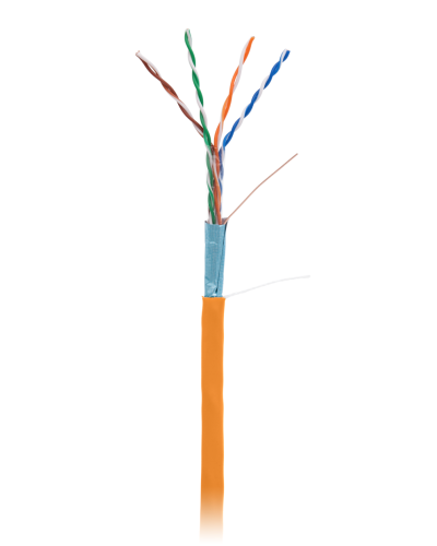 F/UTP 4pair, Cat5e, In, LSZH (EC-UF004-5E-LSZH-OR). Кабель «витая пара» (LAN) для структурированных систем связи. NETLAN в Белгороде