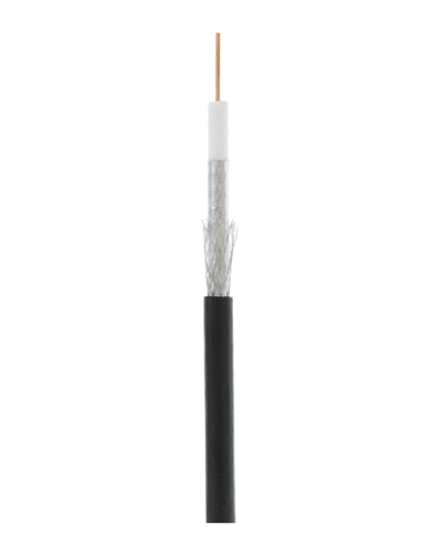 RG-6 CCS, Out, PE (EC-C2-32123B-BK-3). Кабель коаксиальный омедненный. NETLAN в Белгороде
