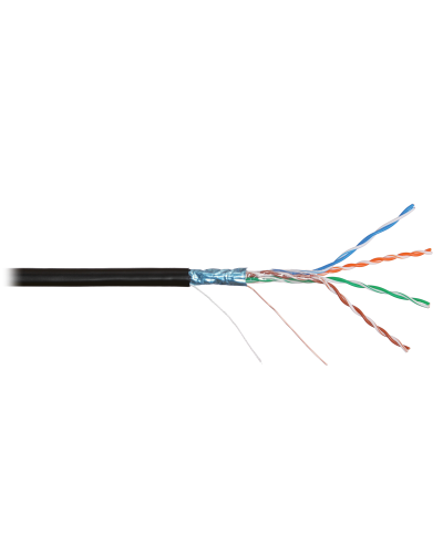 F/UTP 4pair, Cat5e, Solid, In/Out, нг(А)-HF (NMC 4200C-BK). Кабель «витая пара» (LAN) для структурированных систем связи. NIKOMAX в Белгороде