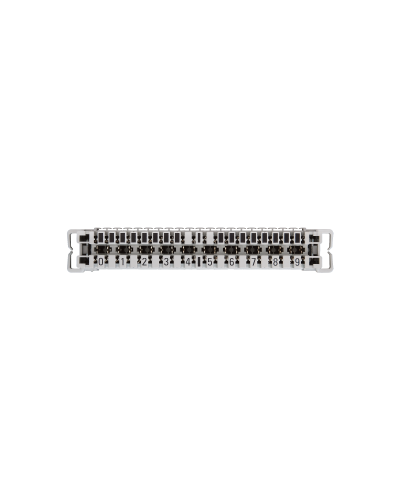 NMC-PL10-CU-10 (10 шт). Плинт неразмыкаемый, (0...9), крепление под кронштейн и круглые направляющие. NIKOMAX в Белгороде