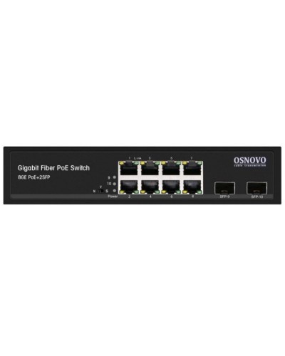 SW-80802(150W). Промышленный PoE коммутатор Gigabit Ethernet на 10 портов. OSNOVO в Белгороде
