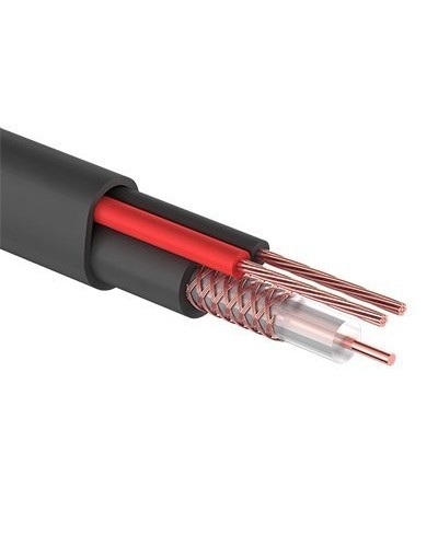 КВК-П-2 +2x0,50 мм² (Cu/Cu) черный PROconnect (01-4214). Кабель комбинированный для систем видеонаблюдения. PROCONNECT в Белгороде
