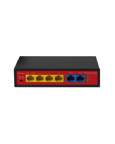 PND-04P-2M Lite (48W). Коммутатор неуправляемый 6-портовый с функцией PoE. Polyvision в Белгороде