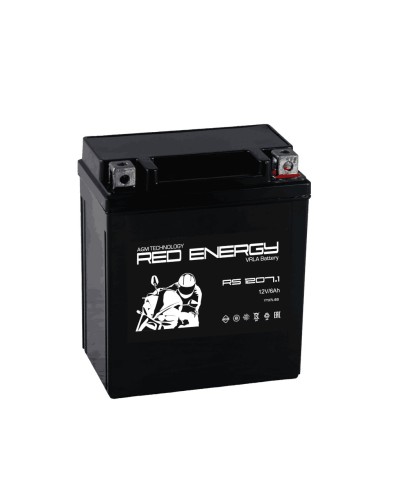 Red Energy RS 1207.1. Аккумулятор герметичный свинцово-кислотный стартерный. Red Energy в Белгороде