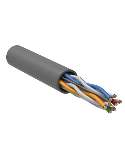 U/UTP, CAT 6, ZH нг(А)-HF, 4PR, 23AWG, INDOOR, SOLID, серый, 305 м, REXANT (01-0067). Кабель «витая пара» (LAN) для структурированных систем связи. Rexant в Белгороде
