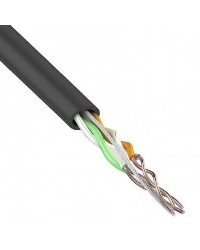U/UTP, CAT 5e, PE, 2PR, 24AWG, OUTDOOR, SOLID, черный, 305м, REXANT (01-0025). Кабель «витая пара» (LAN) для структурированных систем связи. Rexant в Белгороде