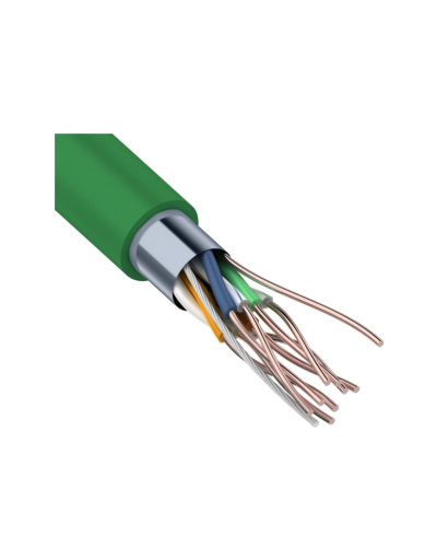 F/UTP, CAT 5e, нг(А)-LSLTx, 4х2х0,52мм, 24AWG, INDOOR, SOLID, зеленый, 305м REXANT (01-0161). Кабель «витая пара» (LAN) для структурированных систем связи. Rexant в Белгороде