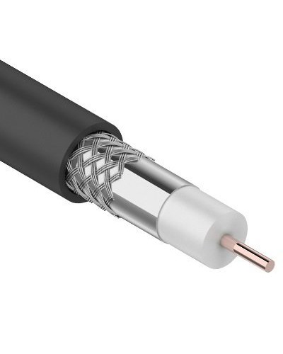 RG-6U, 75 Ом, CCS/Al/Al, 64%, 100 м OUTDOOR. REXANT (01-2202). Кабель коаксиальный радиочастотный. Rexant в Белгороде