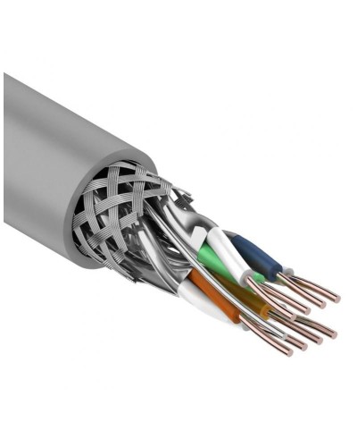 S/FTP, CAT 7, PVC, 4PR, 23AWG, INDOOR, SOLID, серый, 305 м, REXANT (01-0542). Кабель «витая пара» (LAN) для структурированных систем связи. Rexant в Белгороде