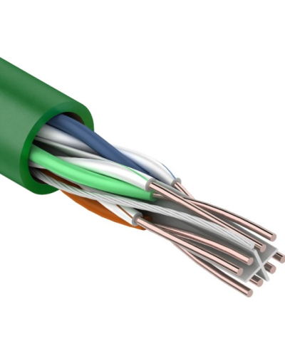 U/UTP, CAT 6, нг(А)-LSLTx, 4х2х0,575мм, 23AWG, INDOOR, SOLID, зеленый, 305м REXANT (01-0071). Кабель «витая пара» (LAN) для структурированных систем связи. Rexant в Белгороде