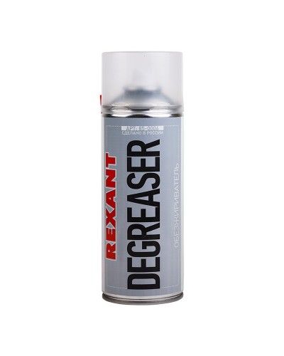 Очиститель обезжириватель DEGREASER, REXANT, 400 мл, аэрозоль (85-0006): Баллон с очистителем в Белгороде