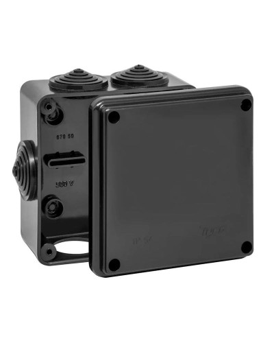 Коробка TYCO ОП 100х100х50мм УХЛ1 IP54 черный (67050Ч). Коробка распределительная. RuVinil в Белгороде