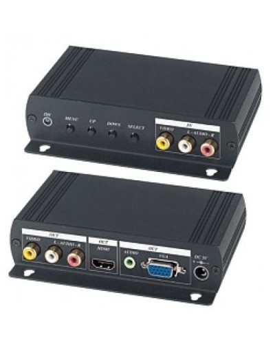 AD001HH. Преобразователь композитного видео и аудиосигналов в VGA и HDMI. SC&T в Белгороде