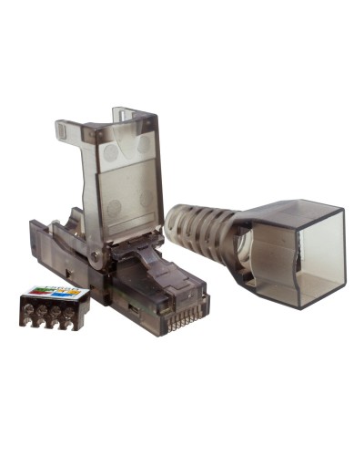 Коннектор 8P8C UTP 6A (RJ-45) безынструментальный (10-0239). Разъем RJ-45. SUPRLAN в Белгороде