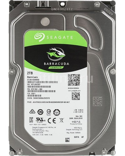 HDD 2000 GB (2 TB) SATA-III Barracuda (ST2000DM008). Жесткий диск (HDD) для видеонаблюдения. Seagate в Белгороде