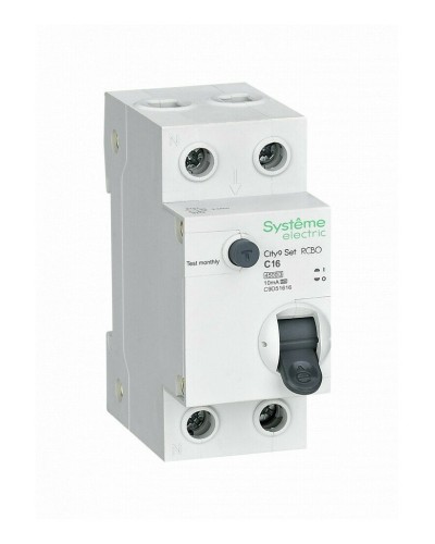 City9 Set 1P+N С 16А 4.5kA 10мА A 230В (C9D51616). Автоматический выключатель дифференциального тока. Systeme Electric в Белгороде
