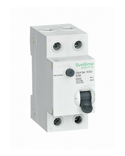 City9 Set 1P+N С 25А 4.5kA 30мА A 230В (C9D55625). Автоматический выключатель дифференциального тока. Systeme Electric в Белгороде