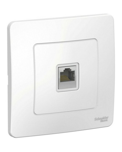 BLANCA розетка RJ45 1-местная, кат. 5Е, скрытой установки, белый (BLNIS045001). Розетка компьютерная. Systeme Electric в Белгороде