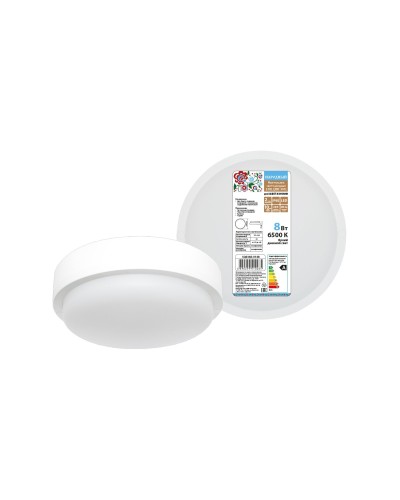 ДПП 3901 8Вт 6500К IP65 белый круг (SQ0366-0148). Светодиодный светильник LED. TDM ЕLECTRIC в Белгороде