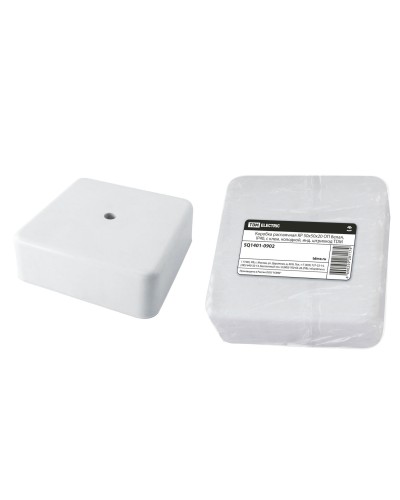 Коробка КР 50х50х20 ОП белая, IP40, с клеммной колодкой (SQ1401-0902). Распаячная коробка. TDM ЕLECTRIC в Белгороде