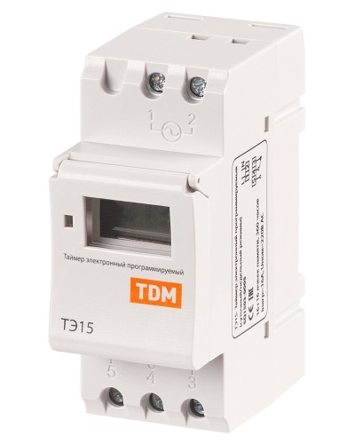 ТЭ15-1мин/7дн-16on/off-16А-DIN TDM (SQ1503-0005). Таймер электронный. TDM ЕLECTRIC в Белгороде