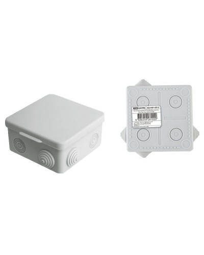 Коробка ОП 80х80х50мм, крышка, IP54, 7вх. (SQ1401-0512). Распаячная коробка. TDM ЕLECTRIC в Белгороде