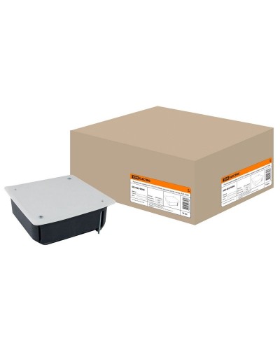 Распаячная коробка СП 115х115х45мм, крышка, метал. лапки, IP20, TDM (SQ1403-0008). Распаячная коробка СП. TDM ЕLECTRIC в Белгороде