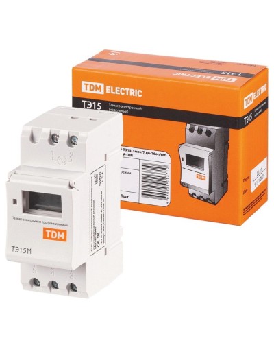 ТЭ15М-1мин/7дн-32on/off-30А-DIN TDM (SQ1503-0037). Таймер электронный. TDM ЕLECTRIC в Белгороде