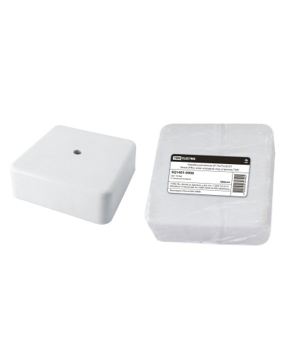 Коробка КР 75х75х28 ОП белая, IP40, с клеммной колодкой (SQ1401-0906). Распаячная коробка. TDM ЕLECTRIC в Белгороде