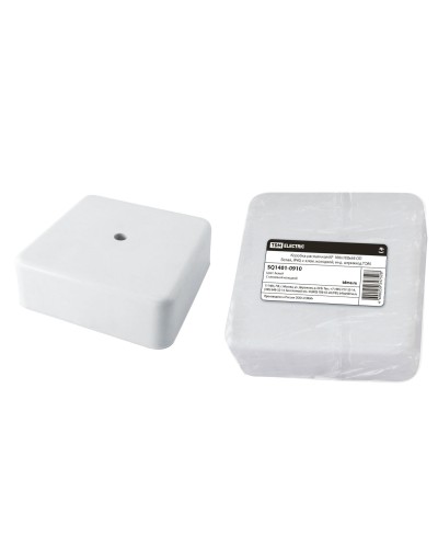 Коробка КР 100х100х44 ОП белая, IP40, с клеммной колодкой (SQ1401-0910). Распаячная коробка. TDM ЕLECTRIC в Белгороде