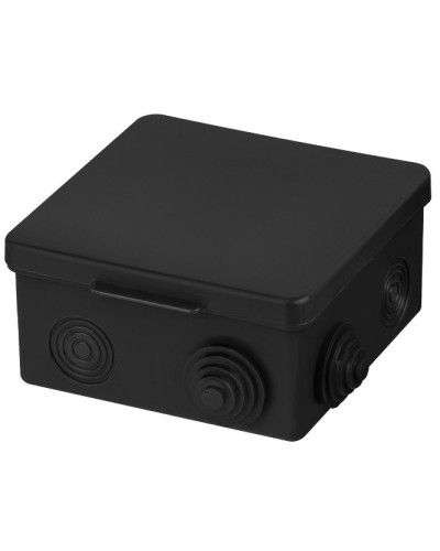 Распаячная коробка ОП 100х100х55мм, крышка, IP54, 8вх., черная TDM (SQ1401-0913). Распаячная коробка ОП. TDM ЕLECTRIC в Белгороде