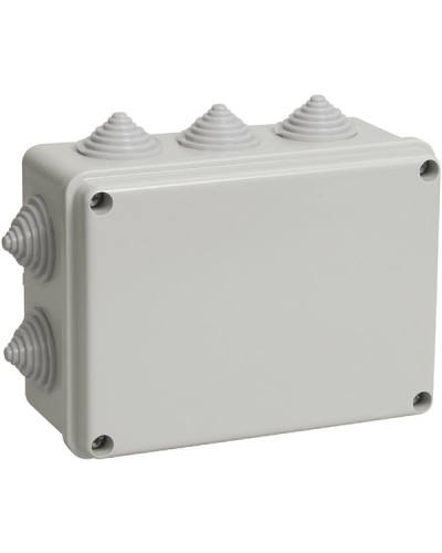 Коробка ОП 150х110х70мм, крышка, IP55, 10 гермовводов (SQ1401-1242). Распаячная коробка. TDM ЕLECTRIC в Белгороде