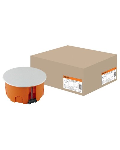 Распаячная коробка СП D80х40мм, крышка, пл. лапки, IP20, TDM (SQ1403-1025). Распаячная коробка СП. TDM ЕLECTRIC в Белгороде
