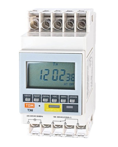 ТЭ8A-1мин/7дн-8on/off-16А-DIN TDM (SQ1503-0002). Таймер электронный. TDM ЕLECTRIC в Белгороде