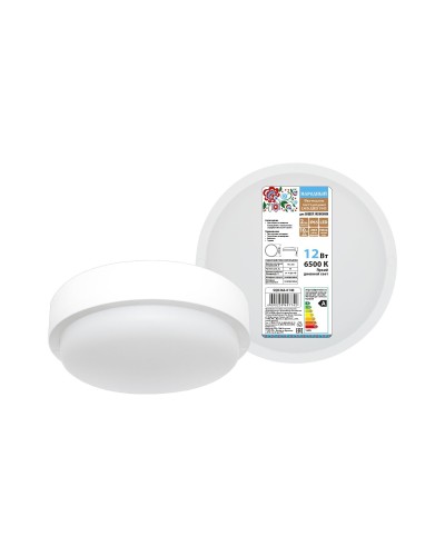 ДПП 3901 12Вт 6500К IP65 белый круг (SQ0366-0140). Светодиодный светильник LED. TDM ЕLECTRIC в Белгороде