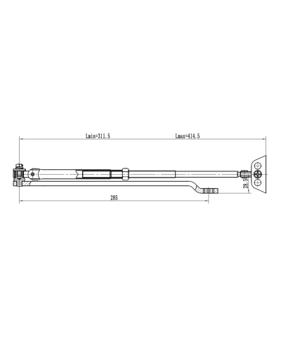 Рычаг-503 LONG. Рычаг удлиненный для доводчиков. VIZIT в Белгороде