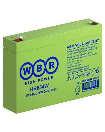 WBR HR634W. Аккумулятор герметичный свинцово-кислотный. WBR в Белгороде