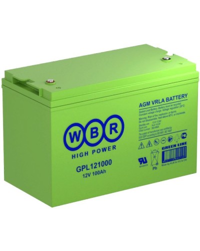 WBR GPL121000. Аккумулятор герметичный свинцово-кислотный. WBR в Белгороде