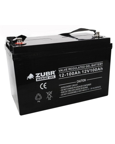 ZUBR MARINE GEL NPG 12-100 (12V, 100Ah). Аккумулятор герметичный свинцово-кислотный. ZUBR в Белгороде
