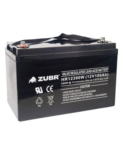ZUBR HR 12390W (12V, 110Ah). Аккумулятор герметичный свинцово-кислотный. ZUBR в Белгороде