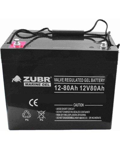ZUBR MARINE GEL NPG 12-80 (12V, 80Ah). Аккумулятор герметичный свинцово-кислотный. ZUBR в Белгороде