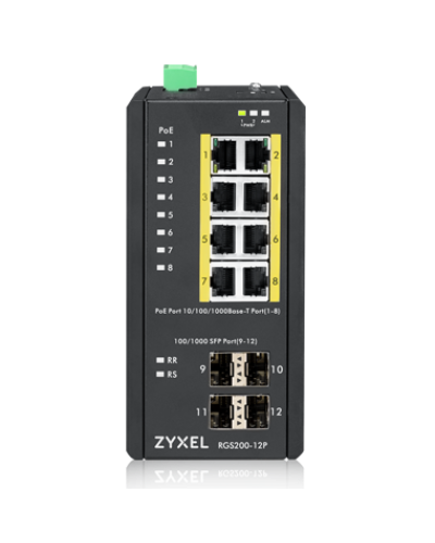 RGS200-12P-ZZ0101F. Промышленный L2 PoE+ коммутатор. ZYXEL в Белгороде